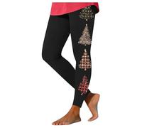 Vhersily 2026 Leggings Natale Invernali Donna Pantalone Sprotivi a Vita Alta All'aperto Carini Sportswear Elastico Vita Termico Pants Costumi di Carnevale A Tema Feste Regalo Natalizia Capodanno