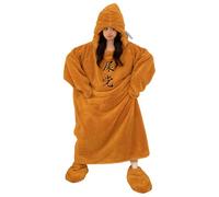 Vhersily 2026 Pigiama Intero in Pile da Donna Coperta con Cappuccio Extra Large Gigante Indossabile Calda e Sleepwear Loungewear Nightwear Morbido Pigiami da Notte Regalo Natalizia Capodanno