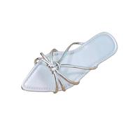 Vhersily 2026 Sandali Estivi Piatti con Punta Scarpe Casual da Infilare Dentro Sandali da Bagno Antiscivolo Ad Asciugatura Rapida Leggero Traspirante da Spiaggia da Mare per Matrimoni Business