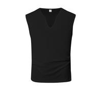 Vhersily 2026 Uomo Basic Canotte Vests Senza Maniche Magliette Henley T-Shirts in Cotone Bottone Scollo a V Morbido Stretch Biancheria Intima Asciugatura Rapida Gym Sportive Bodybuilding per Atletico