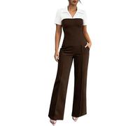 Vhersily 2026 Vestito Cerimonia Donna Due Pezzi Eleganti Slim Fit Tailleur da Lavoro Casual Oversize Complete Ufficio Giacche e Pantalone Completo da Cerimonia Comoda per Matrimoni e Feste