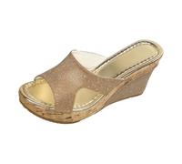 Vhersily 2026 Zoccoli Scarpe da Donna Sandali Estivi con Plateau e Fiocco Pantofole da Passeggio Traspiranti Antiscivolo Sandalis Punta Aperta con Zeppa Chic Cavo per Vacanze Matrimonio Ufficio