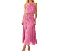 Vhersily Abito Da Donna 2026 Con Collo A Lupetto E Cravatta In Vita, Senza Maniche, Con Scollo A V E Orlo Plissettato Mini Abito Boemia Vacanza Per Vacanze Prendisole Leggera Mare da Spiaggia Curvy