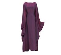 Vhersily Caftano Musulmano da Donna, Abaya Abito A Maniche Lunghe Medio Oriente da Sposa Manica A Pipistrello Abite Lungo Abiti Islamico Dubai Kaftan Bellissimo Marocchino Abito, per Party Banchetti