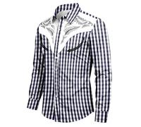 Vhersily Camicia da Uomo a Maniche Lunghe vestibilità Normale Senza Stiratura Casual Camicia da Lavoro da Uomo con Colletto Alto Tinta Unita per Il Tempo Libero Oktoberfest