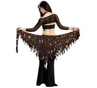 Vhersily Cintura Danza Ventre Donna Carino Paillettes Pancia Orientale Sciarpe In Vita Danzanti Costume Sexy Fianchi Nappe Scintillante Rave Danzatrice Belly Dance Outfits Carnevale Halloween