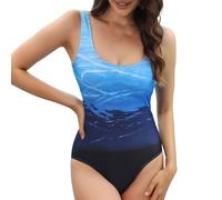 Vhersily Costume Piscina Donna Arena, Sportivo Costumi Interi con Coppe Imbottiti Push Up Costume Contenitivo Pancia Curvy Beachwear, per Acqua Spiaggia Surf Nuoto, Traspirante, Asciugatura Rapid