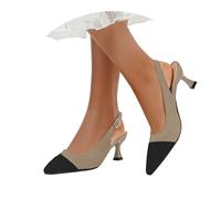 Vhersily Donna 2026 Scarpe Eleganti Decollete con Tacco Medio a Gattino e Punta Morbida e Calda Respirante per Festa Cerimonia Eventi Matrimonio Sera Lavoro Ufficio Occasioni Formali e Tempo Libero