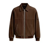 Vhersily Giacca In Velluto A Coste Da Uomo, Con Tasche, Di Lana Con Collo A Risvolto Giacca Corta Vintage Tinta Unita Alla Moda Invernali Giubbino Da Motociclista Antivento Sportivo Hip Hop da Skate