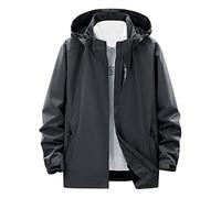Vhersily Giubbotto Uomo Giacche Taglie Forti Antivento Giacca Antipioggia Giubbino con Zip Jacket Casual Impermeabile Slim Fit, per Scooter, Motociclisti, Touring, Antisporco e Idrorepellente
