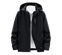 Vhersily Giubbotto Uomo Giacche Taglie Forti Antivento Giacca Antipioggia Giubbino con Zip Jacket Casual Impermeabile Slim Fit, per Scooter, Motociclisti, Touring, Antisporco e Idrorepellente