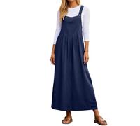 Vhersily Gonna Jeans Donna Lunga Classic Salopette Jeans Morbida Halter Abiti Elegante Larghi Taglie Forti Abito Jean Casual Leggeri Eleganti Comodi Ventilato Confortevole Alla Moda Vestito Primavera
