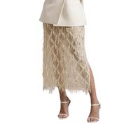 Vhersily Gonna Lunga Da Donna 2026 Con Frange Estive A Vita Alta Elasticizzata Trasparenti Sexy Da Damigella D'Onore A Linea Vestito Primavera Abiti Da Sposa Principessa Vestiti per Festa