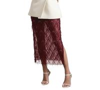 Vhersily Gonna Lunga Da Donna 2026 Con Frange Estive A Vita Alta Elasticizzata Trasparenti Sexy Da Damigella D'Onore A Linea Vestito Primavera Abiti Da Sposa Principessa Vestiti per Festa