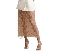 Vhersily Gonna Lunga Da Donna 2026 Con Frange Estive A Vita Alta Elasticizzata Trasparenti Sexy Da Damigella D'Onore A Linea Vestito Primavera Abiti Da Sposa Principessa Vestiti per Festa