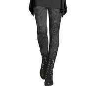 Vhersily Jeggings Donna Felpati Pantaloni Leggings Autunnali e Invernali Elasticizzati Morbidi Stampati con Schizzi artistici Fuseaux Cotone, Perfetta per Autunno e Inverno, per Carnevale, Halloween