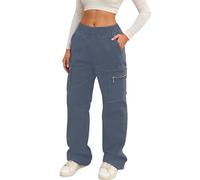 Vhersily Pantaloni Cargo Donna Y2K Harem Elastico Vita Alta Pantalone con Tasche Laterali Lavoro Jogging Pants Sportivi Casual Teen Ragazza Streetwear, per Autunno e Inverno, Costumi di Coppia