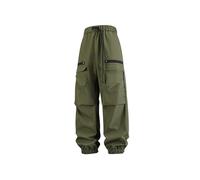 Vhersily Pantaloni da Trekking da Uomo Pantaloni Cargo da Combattimento Multi Tasche con Coulisse in Vita Regolabile Strada Streetwear Hip Hop Pantalone da Skate Gamba Larga Tuta Ginnastica