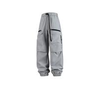 Vhersily Pantaloni da Trekking da Uomo Pantaloni Cargo da Combattimento Multi Tasche con Coulisse in Vita Regolabile Strada Streetwear Hip Hop Pantalone da Skate Gamba Larga Tuta Ginnastica