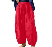Vhersily Pantaloni Tai Chi Confortevole Abbigliamento Unisex per Kung Fu e Arti Marziali Quotidiano per Yoga Pilates, Pyjama Bottoms, Hotpants Partito Night Club Discoteca, Pantalone Sauna Dimagranti