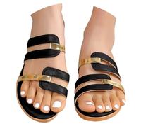 Vhersily Sandali Donna 2026 Estate Zeppe Tra Dito Sandalo Chic Dimensioni Punta Aperta Nudo Piedi Piattaforma Claquette Outdoor Sandalo a Clip Anti Scivolo Scarpe Spiaggia Flip Flops Per Mare