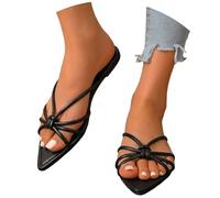 Vhersily Sandali Estivi Piatti con Punta Scarpe Casual da Infilare Dentro Sandali da Bagno Antiscivolo Ad Asciugatura Rapida Leggero Confortevole Traspirante Da Spiaggia da Mare per Matrimoni Business
