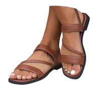 Vhersily Sandali Gladiatore Da Donna Con Cinturino Elastico, Comodi Sandali Estivi Senza Lacci, Tacco Basso Infradito Da Spiaggia Bagno Doccia Interni Ed Esterni Sportivi Leggere per Mare e Piscina