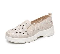 Vhersily Scarpe Piatte Da Donna 2026 Con Motivo Margherite Traforate, Stile Espadrilla Morbida Spiaggia Flip Flops Per Mare E Vacanze Primavera Respirante Ufficio e Tempo Libero Matrimoni Cerimonia