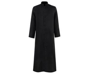 Vhersily Vestaglia da Pastore Unisex Chiesa, Canoa Bianca, Vestaglia Lunga Tonaca Prete Abito Talare Uomo Liturgico Paramenti Vestito Pulpito Clero Sacerdote Vacanze