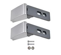 VHEUHZ 2 Pezzi Kit di Riparazione Cerniere Maniglia Porta congelatore Argento Compatibile con Liebherr 9590178 Cerniere Maniglia a Forma di Frigorifero