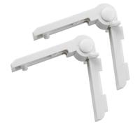 VHEUHZ 2X Cerniera della Porta per congelatore, Cerniera del vano congelatore del Frigorifero Compatibile con Dometic Frigorifero Congelatore Caravan Camper (Bianco)