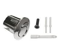 VHEUHZ Corpo corto Doppio pulsante a filo Half Moon AH0001800R compatibile con WC Cisterna D2D Aste di spinta filettate Cromo
