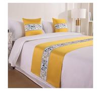 VHJdtE Scialli da Letto, Copriletto Ricamato in Stile Cinese for Camera da Letto d'albergo(Unique Colour,45x45cm Pillowcases)