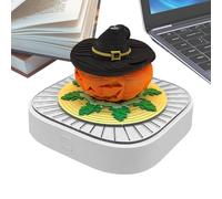 Vhjlfig Calendario Time Piece 2026 | Memo Pad 3D Zucca Halloween - Blocco note rimovibile con luce LED per insegnanti, studenti, assistenti a casa