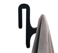 Vhjlfig Gancio per Porta Doccia, Gancio Bagno Resistente Senza Fori, Ganci Impermeabili per Asciugamani Cucina Camera Cabina Armadio Asciugamani e Abiti
