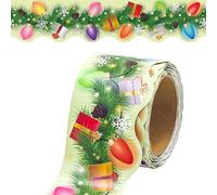 Vhjlfig Luci Natalizie Decorazioni Bordo con Pigne - Fregio Natalizio per Bacheche da 18 Metri,Forniture per Feste Natalizie adatte a Casa Ufficio Dormitorio Finestre Scale Stanze