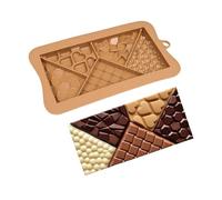 Vhjlfig per cioccolatini, in silicone antiaderente, per barrette proteiche ed energetiche, per tartufo, brownie, attività per bambini, artigianato
