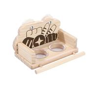 Vhjlfig Per Il Cibo Degli - Trasparenti Doppie Ciotole Per Acqua - Abbeveratoio In Legno Per Con Design Antischizzo Per Gabbia - Per Cacatua, Parrocchetto, Piccione, Inseparabile, Interno, Esterno,