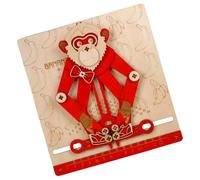 Vhjlfig Puzzle in legno - Gioco educativo 3D scimmia matematica, puzzle meccanico in legno per bambini, idea regalo per ragazza, ragazzo, pasqua materna