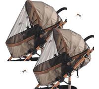 Vhjlfig Rete di protezione per bambino, doppia rete per seggiolino auto, maglia 380 DPI traspirante, leggera, facile da trasportare, protezione solare per esterni, campeggio, passeggiate, viaggi, auto
