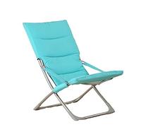 VHKJewE Sedia pieghevole for pausa pranzo, sedia da ufficio, pigra, portatile multifunzionale for, blu, arancione, 63 * 61 89 cm, resistente(Blue)
