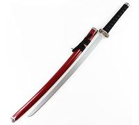 VHKJewE Spada da Samurai Giapponese Kendo in Legno con Fodero, sicura, utilizzata for la Pratica delle Arti Marziali, Giocattolo for Bambini