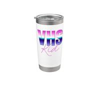 VHS Kid Retro anni '80 Synthwave videocassetta nostalgia Bicchiere termico in acciaio inox doppia parete
