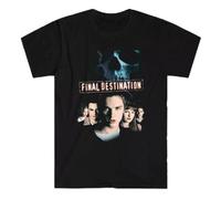VHUGrtiok Final Destination Movie Men's T-Shirt Size S to 3XL Black L