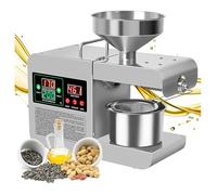 VHVYWY Pressa per Olio Elettrica, Macchina per Spremitura Dell'Olio D'Oliva, Macchina per Spremitura Caldo e Freddo 800 W per Semi di Lino, Arachidi, Canapa, Sesamo, Girasole E Noci Intelligent