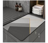 VHVYWY Tappetino da Bagno in Pietra Diatomite 50X80cm, Tappeto da Antiscivolo Adatto per Bagno Docce Cucina, Tappetini con Fondo in Gomma per Indoor Floor & Door Mat 10,20 x32 inch