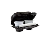 Vi.Pac 50 Contenitori KAFFEBox Pet caffè Asporto Bicchierini Caffe Confezioni plastica Coperchio Termici Trasporto Bar Coffee (2 Caffe)