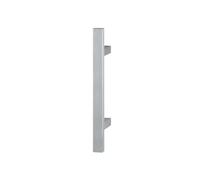 VI.TEL. Coppia Maniglioni per Porta Portone Liscio Zancato In Acciaio Inox Satinato Per Porte Interne Esterne Serramenti E Negozi serie Caserta 2 Pezzi