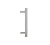 VI.TEL. Coppia Maniglioni per Porta Portone Liscio Zancato In Acciaio Inox Satinato Per Porte Interne Esterne Serramenti E Negozi serie Caserta Z 2 Pezzi