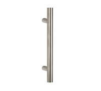 VI.TEL. Coppia Maniglioni per porta portone tondo dritto In Acciaio Inox Satinato Per Porte Interne Esterne Serramenti E Negozi serie Agropoli